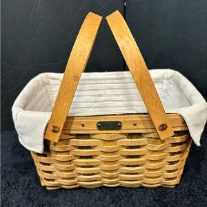 Longaberger 10th Anniversary Home Office Basket EUC on Little Market Basket Form